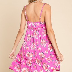 Floral Ruffled Cami Dress