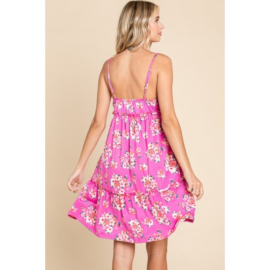Floral Ruffled Cami Dress Floral Ruffled Cami Dress