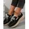 Lace Up Round Toe Sneakers