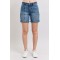 High Rise Denim Shorts