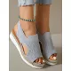 Open Toe Platform Wedge Sandals Open Toe Platform Wedge Sandals