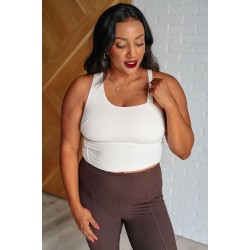 Doing it For Me Asymmetrical Tank in White Pearl