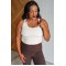 Doing it For Me Asymmetrical Tank in White Pearl