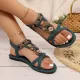 Flower Open Toe Flat Sandals Flower Open Toe Flat Sandals