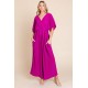 Surplice Maxi Dress with Pockets Surplice Maxi Dress with Pockets