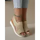 Open Toe Platform Wedge Sandals Open Toe Platform Wedge Sandals