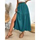 Frill Slit Skirt (multiple color options) Frill Slit Skirt (multiple color options)