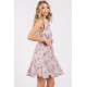 Floral Eyelet Sleeveless Mini Dress Floral Eyelet Sleeveless Mini Dress