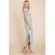Striped Twisted Detail Dress Striped Twisted Detail Dress