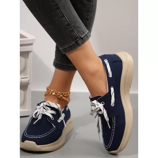 Lace Up Round Toe Sneakers Lace Up Round Toe Sneakers
