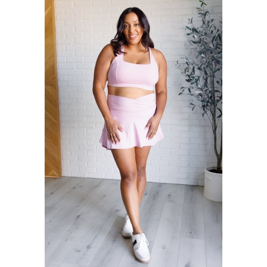 Full Force V Shaping High-Waist Skort in Mauve Peony Full Force V Shaping High-Waist Skort in Mauve Peony