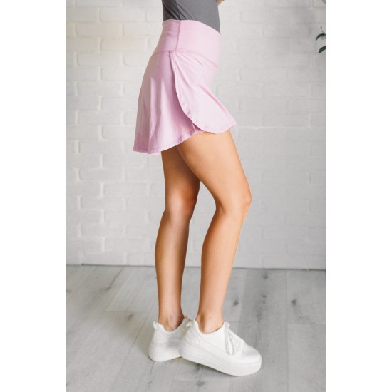 Full Force V Shaping High-Waist Skort in Mauve Peony Full Force V Shaping High-Waist Skort in Mauve Peony