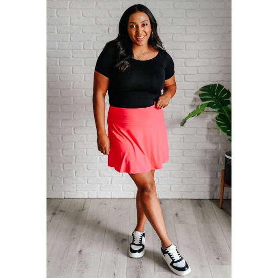 Game, Set and Match Tennis Skort in Flamingo Pink Game, Set and Match Tennis Skort in Flamingo Pink