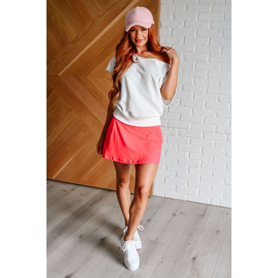 Game, Set and Match Tennis Skort in Flamingo Pink Game, Set and Match Tennis Skort in Flamingo Pink