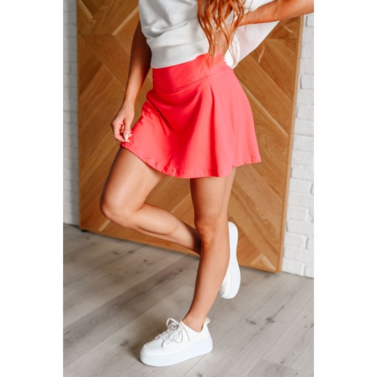 Game, Set and Match Tennis Skort in Flamingo Pink Game, Set and Match Tennis Skort in Flamingo Pink