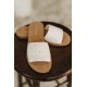 Imelda Off White Crocheted Slip On Sandal Imelda Off White Crocheted Slip On Sandal