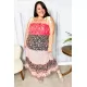 Vacay Vibes Floral Smocked Tube Top Tiered Maxi Dress in Orange Vacay Vibes Floral Smocked Tube Top Tiered Maxi Dress in Orange