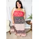 Vacay Vibes Floral Smocked Tube Top Tiered Maxi Dress in Orange Vacay Vibes Floral Smocked Tube Top Tiered Maxi Dress in Orange