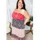 Vacay Vibes Floral Smocked Tube Top Tiered Maxi Dress in Orange Vacay Vibes Floral Smocked Tube Top Tiered Maxi Dress in Orange