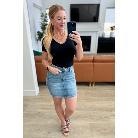 Haley High Rise Control Top Skirt by Judy Blue Haley High Rise Control Top Skirt by Judy Blue