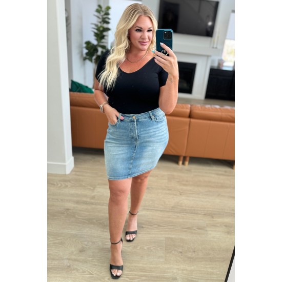 Haley High Rise Control Top Skirt by Judy Blue Haley High Rise Control Top Skirt by Judy Blue