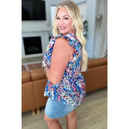 Do More Flutter Sleeve Top Do More Flutter Sleeve Top