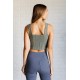 It's All About the Balance Twill Square Neck Crop Top in Dusty Olive It's All About the Balance Twill Square Neck Crop Top in Dusty Olive