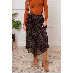 Just What You Wanted Floral Print Pleated Skirt