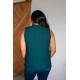 Matter of Fact Pleat Front Sleeveless Blouse in Sea Green Matter of Fact Pleat Front Sleeveless Blouse in Sea Green