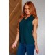 Matter of Fact Pleat Front Sleeveless Blouse in Sea Green Matter of Fact Pleat Front Sleeveless Blouse in Sea Green