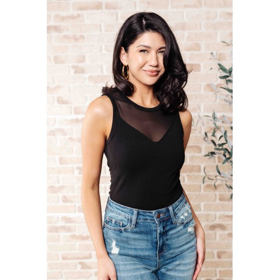Miss You Much Mesh V-Neck Bodysuit Miss You Much Mesh V-Neck Bodysuit