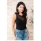 Miss You Much Mesh V-Neck Bodysuit
