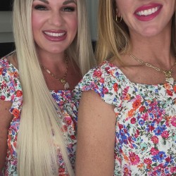 Take A Risk Floral Square Neck Top