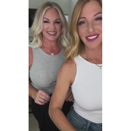 Cream of the Crop Rib Knit Tank Top in White Cream of the Crop Rib Knit Tank Top in White