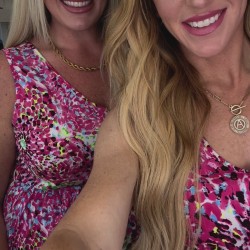 Bless Your Heart V-Neck Dress in Neon Fuchsia