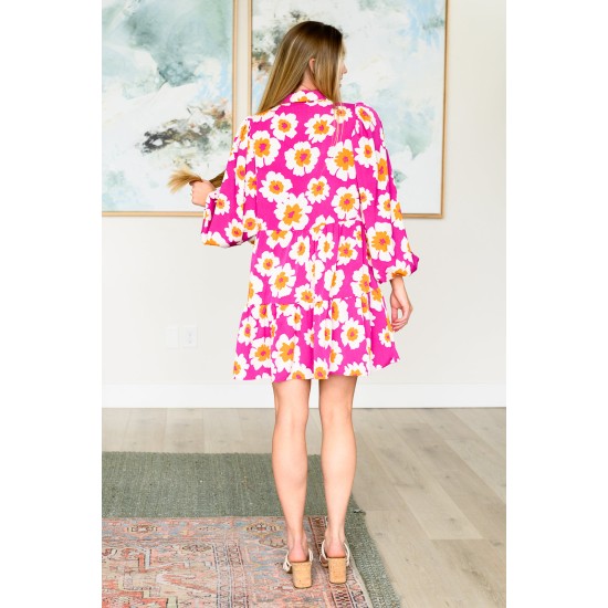 Magnificently Mod Floral Shirt Dress Magnificently Mod Floral Shirt Dress