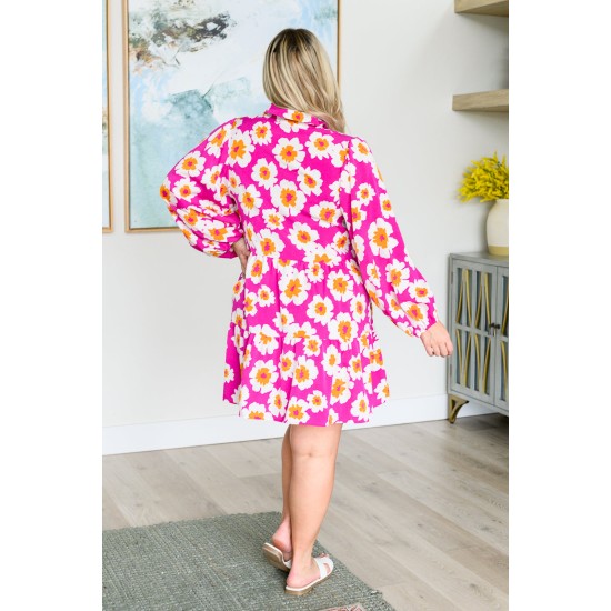 Magnificently Mod Floral Shirt Dress Magnificently Mod Floral Shirt Dress