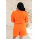 Roll With me Romper in Tangerine Roll With me Romper in Tangerine