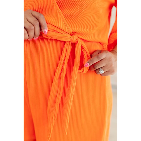 Roll With me Romper in Tangerine Roll With me Romper in Tangerine