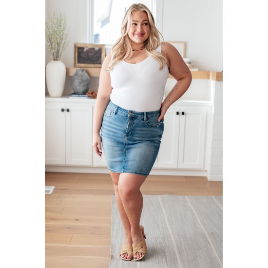 Haley High Rise Control Top Skirt by Judy Blue Haley High Rise Control Top Skirt by Judy Blue