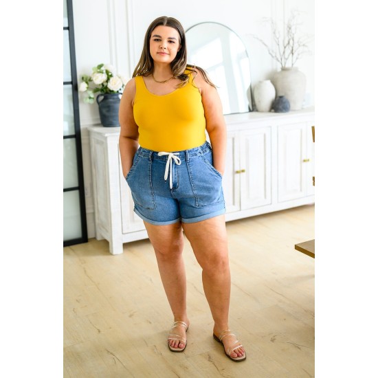 The Basics Reversible Longline Tank in Mustard The Basics Reversible Longline Tank in Mustard