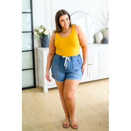 The Basics Reversible Longline Tank in Mustard The Basics Reversible Longline Tank in Mustard