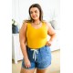 The Basics Reversible Longline Tank in Mustard The Basics Reversible Longline Tank in Mustard