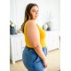 The Basics Reversible Longline Tank in Mustard The Basics Reversible Longline Tank in Mustard