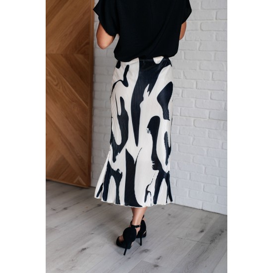 Thoroughly Modern Plisse Midi Skirt Thoroughly Modern Plisse Midi Skirt