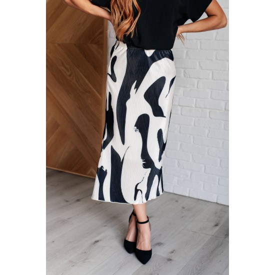 Thoroughly Modern Plisse Midi Skirt Thoroughly Modern Plisse Midi Skirt