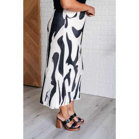 Thoroughly Modern Plisse Midi Skirt Thoroughly Modern Plisse Midi Skirt