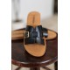 Torvi Black Slip on Sandals Torvi Black Slip on Sandals