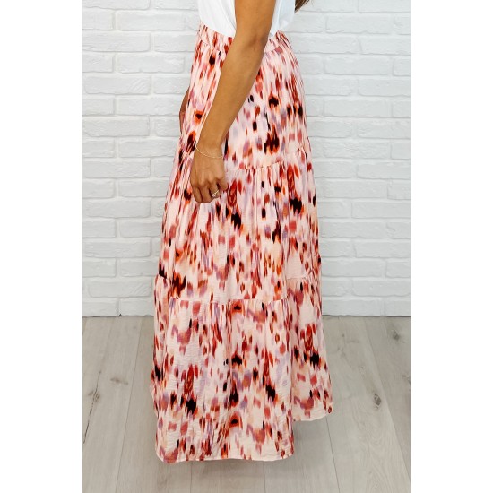 Words Fail Me Watercolor Print Maxi Skirt Words Fail Me Watercolor Print Maxi Skirt