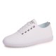 Women Lace Up Round Toe White Vulcanized Sneakers Shoes Women Lace Up Round Toe White Vulcanized Sneakers Shoes